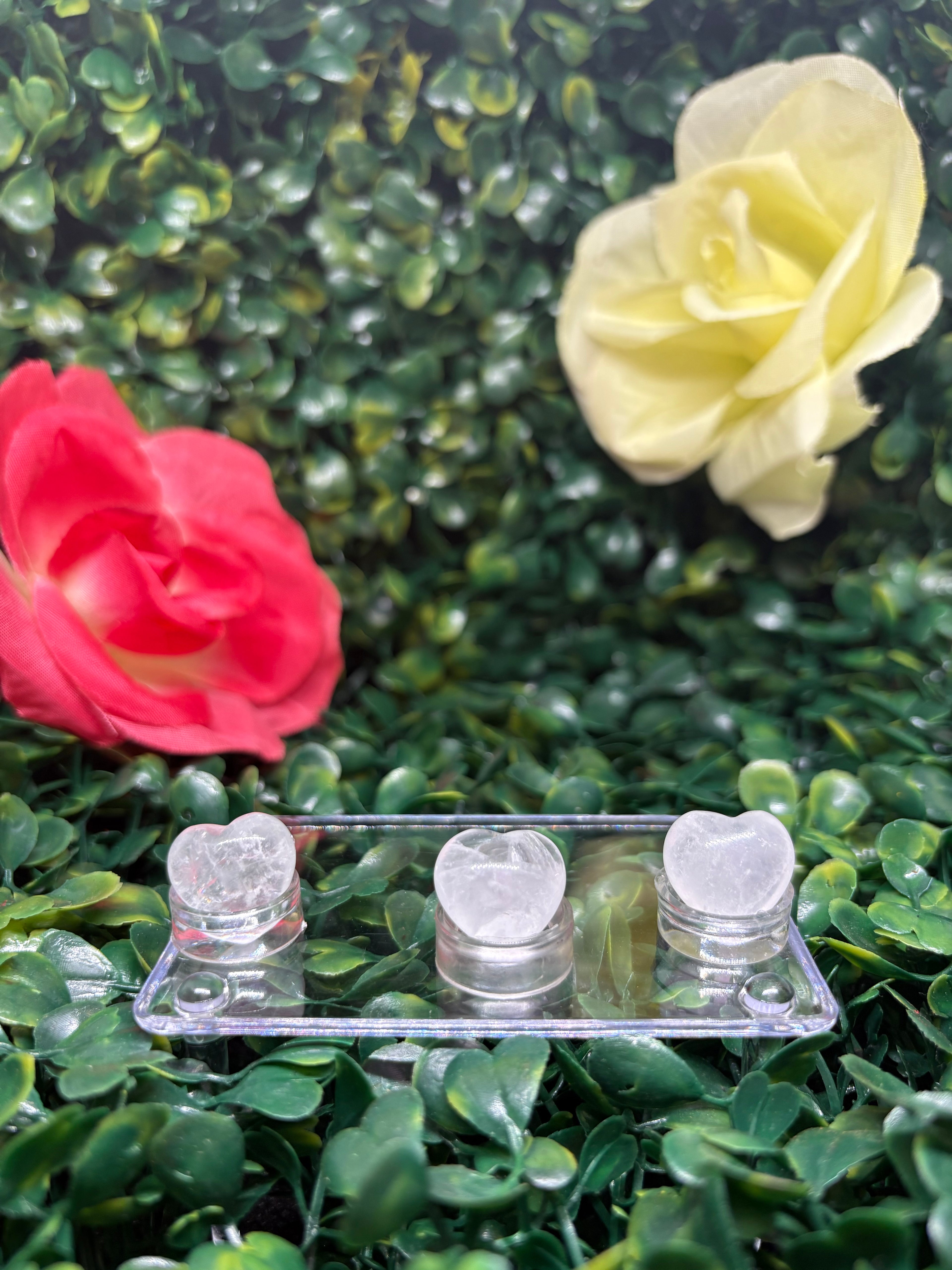 15mm I Love You CLEAR QUARTZ